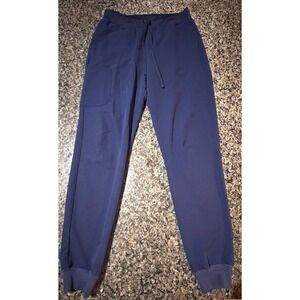 Mandala Navy Blue Scrub Joggers Womens Medium Equa-Tek Cargo Medical Pants